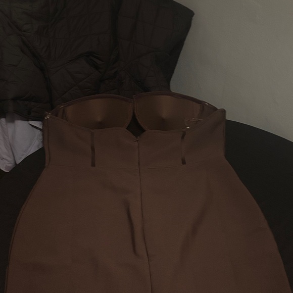 Fashion Nova Brown Strapless Dress - Picture 5 of 5